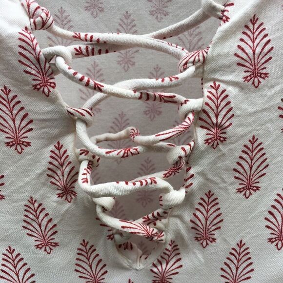 Sanctuary Sz L Lace Up Boho Peasant Dress - Picture 5 of 10